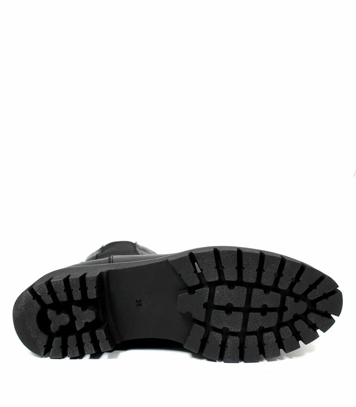 BOTAS DE PIEL CON ELÁSTICO PARA MUJER APLAUSO 30843 NEGRO