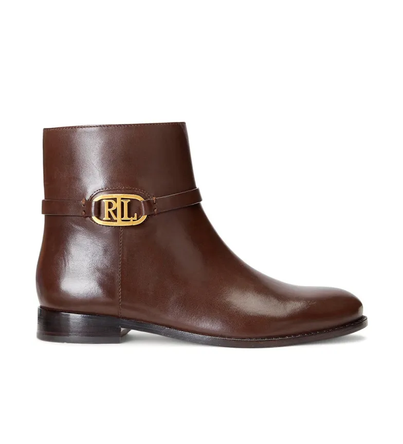 Botines de Piel Briela marrón
