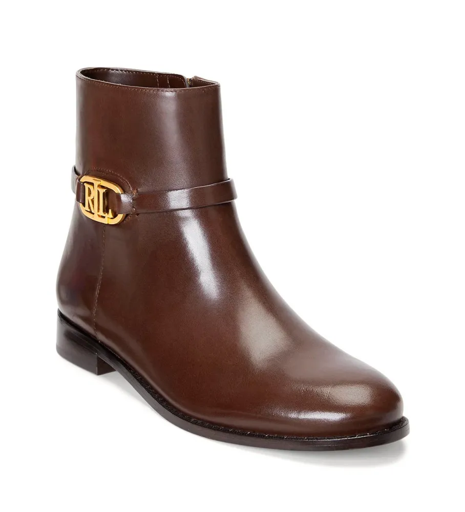 Botines de Piel Briela marrón