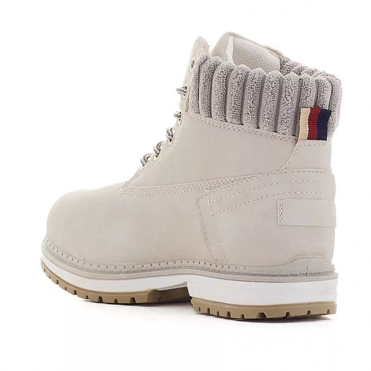 BOTINES PLANOS STAY BLANCO ROTO DE ESTILO MONTAñA A57832
