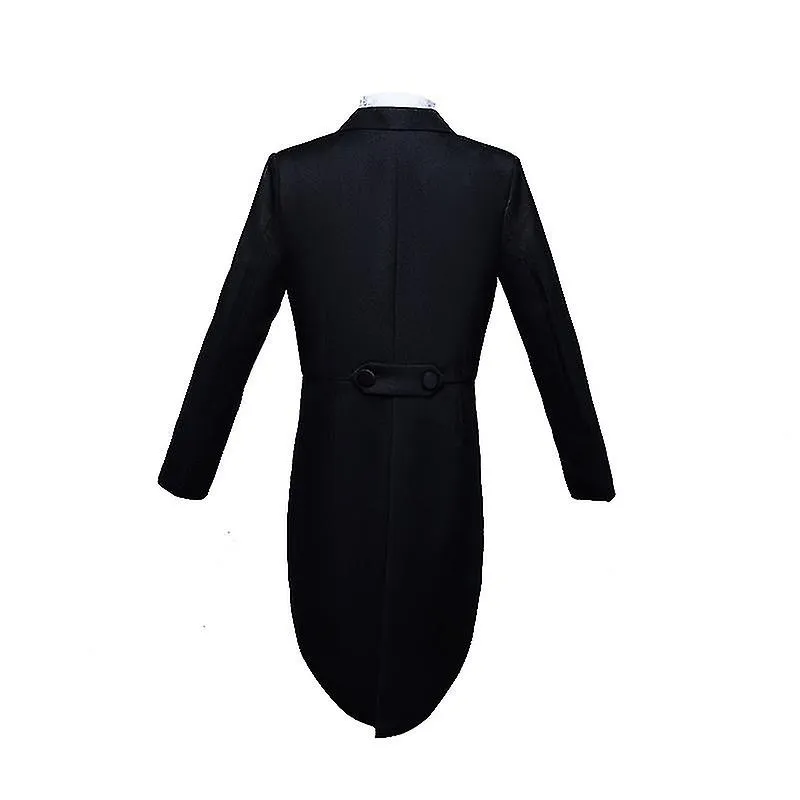 BOY'S 5PIECE TUXEDO SET WITH DRESS SHIRT BOW TIE JACKET AND PANTS
