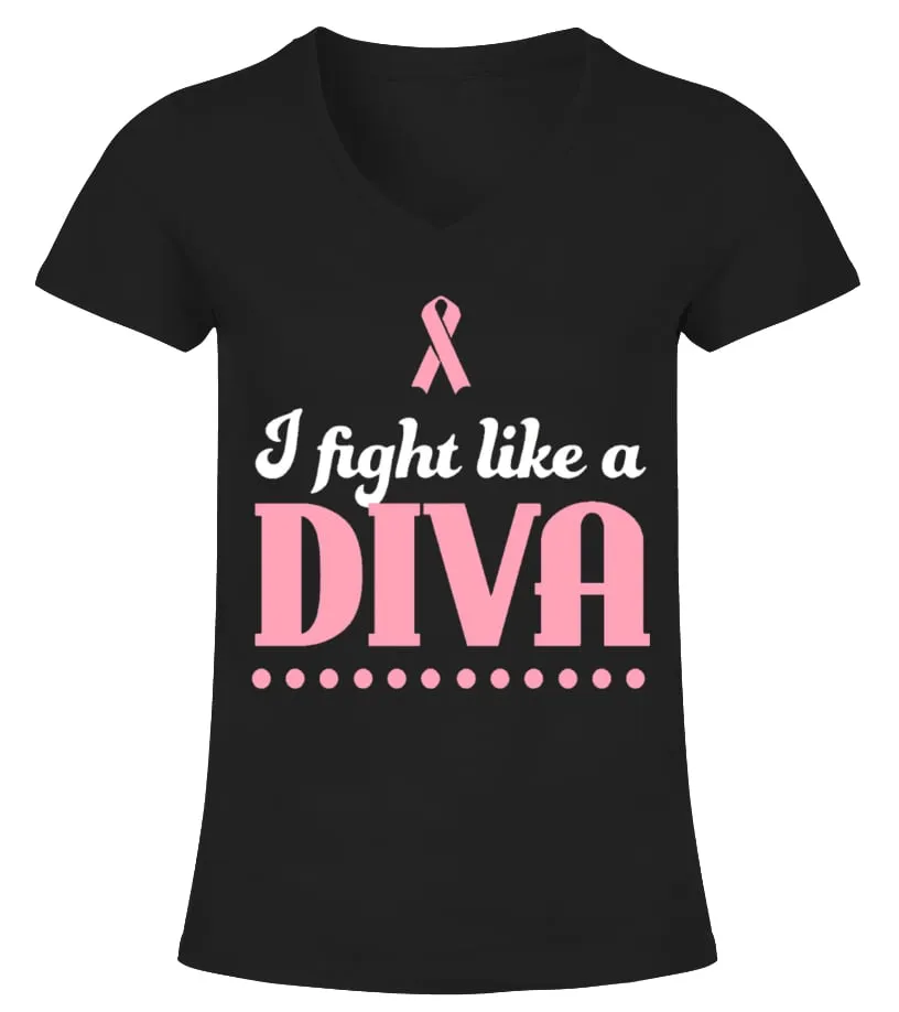 BREAST CANCER SHIRTS Camiseta cuello pico Mujer