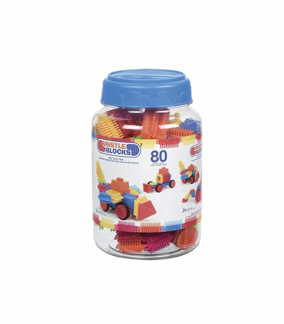 Bristle blocks  Bote de 80 pzas. · B. Toys