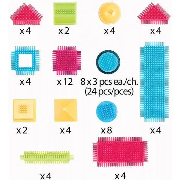 Bristle blocks  Bote de 80 pzas. · B. Toys
