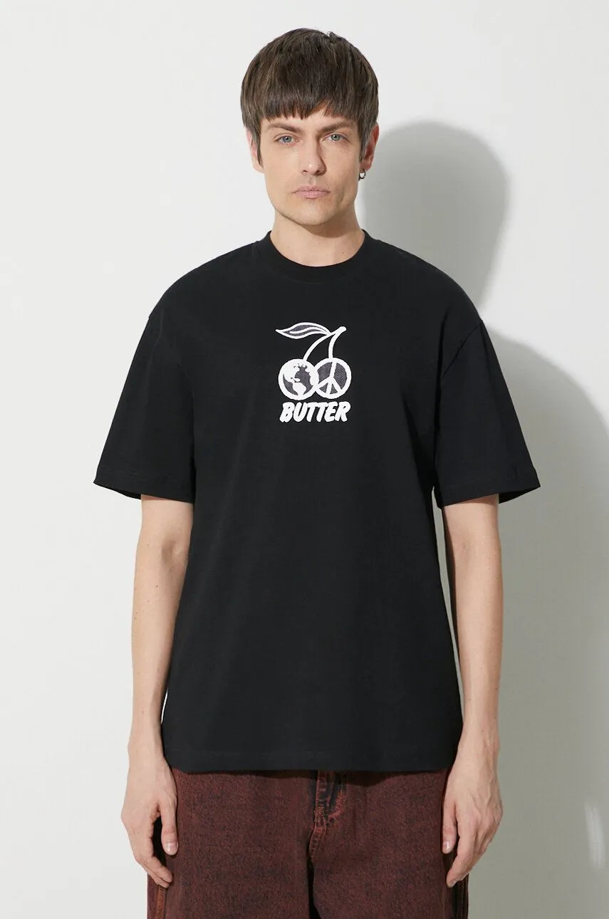 BUTTER GOODS CHERRY TSHIRT WITH PRINT