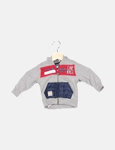 Bóboli Chaqueta gris con capucha