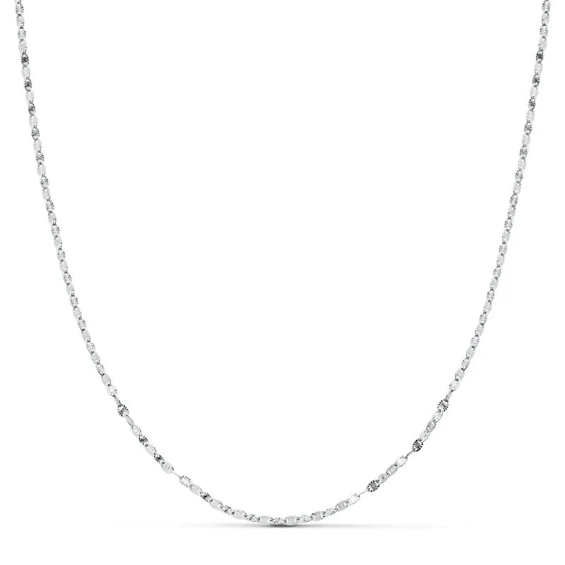 Cadena Oro Blanco 45 cm.