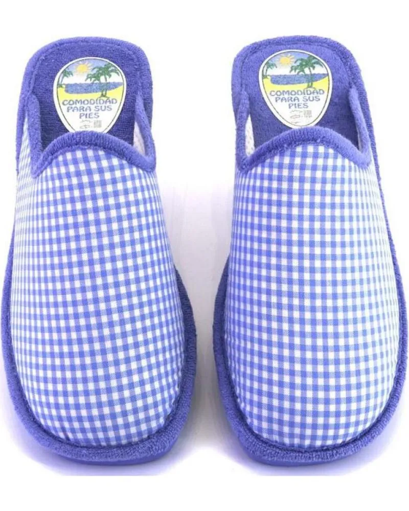 Calzado de casa OTRAS MARCAS  de Mujer VARIOS 3435 ZAPATILLAS DE CASA DE MUJER  AZUL