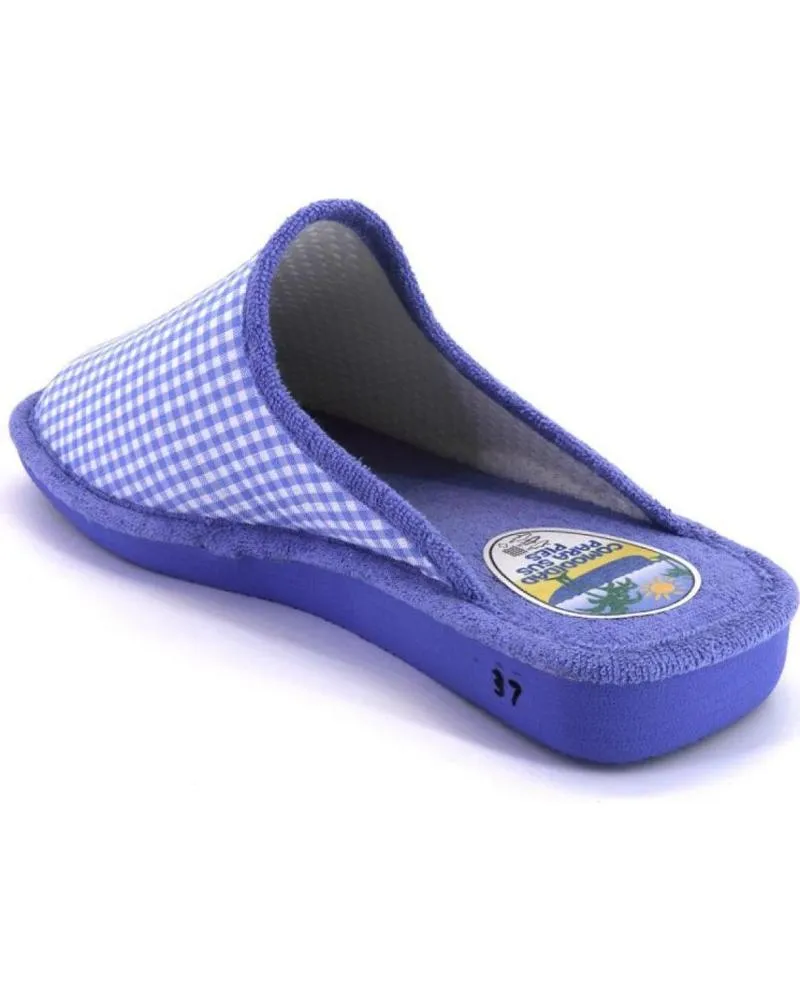 Calzado de casa OTRAS MARCAS  de Mujer VARIOS 3435 ZAPATILLAS DE CASA DE MUJER  AZUL