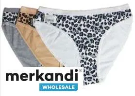 Calzoncillos de mujer en un paquete de 3 con colores de mezcla de algodón de moda para la venta al por mayor desde Turquía: la m