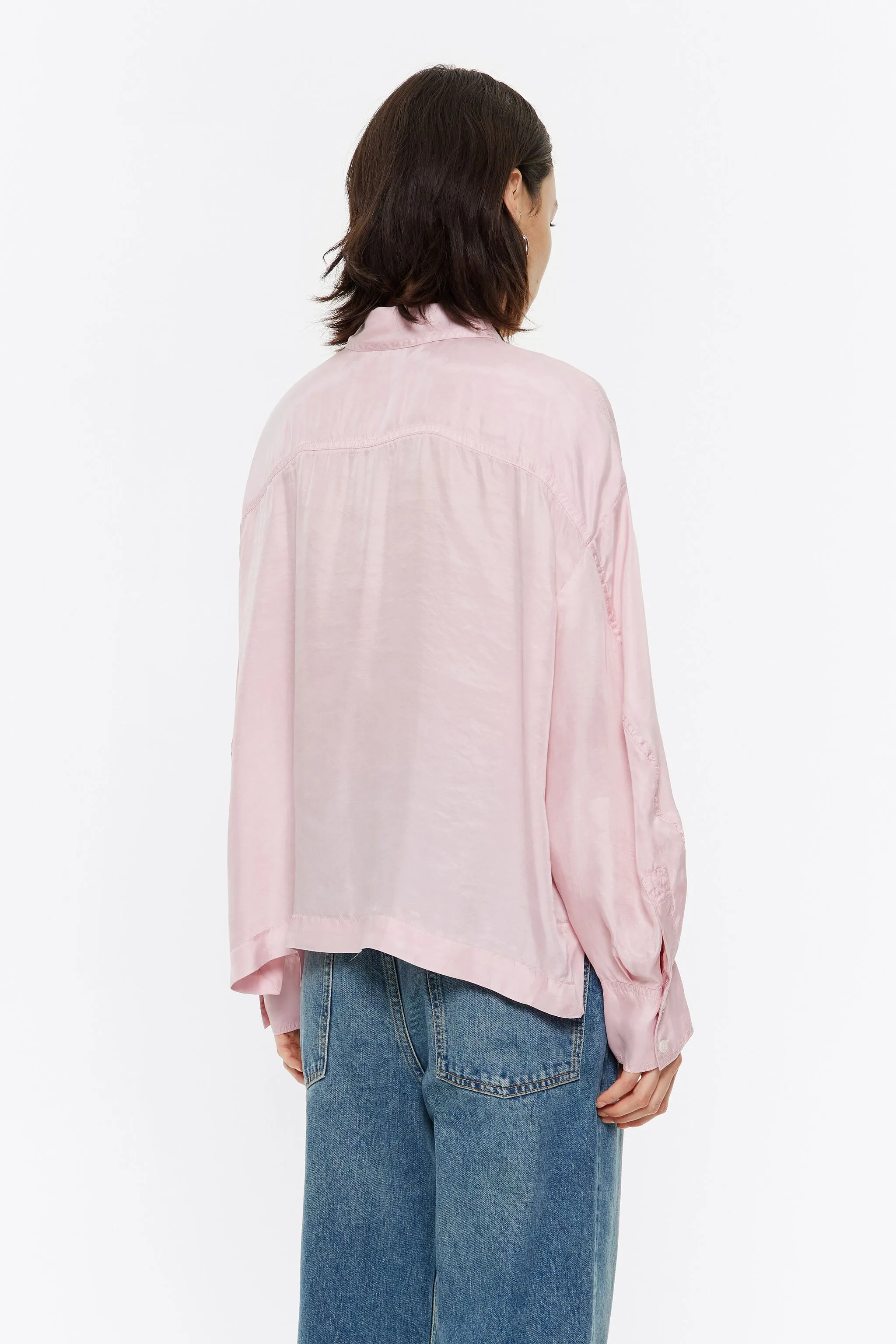 Camisa boxy rosa