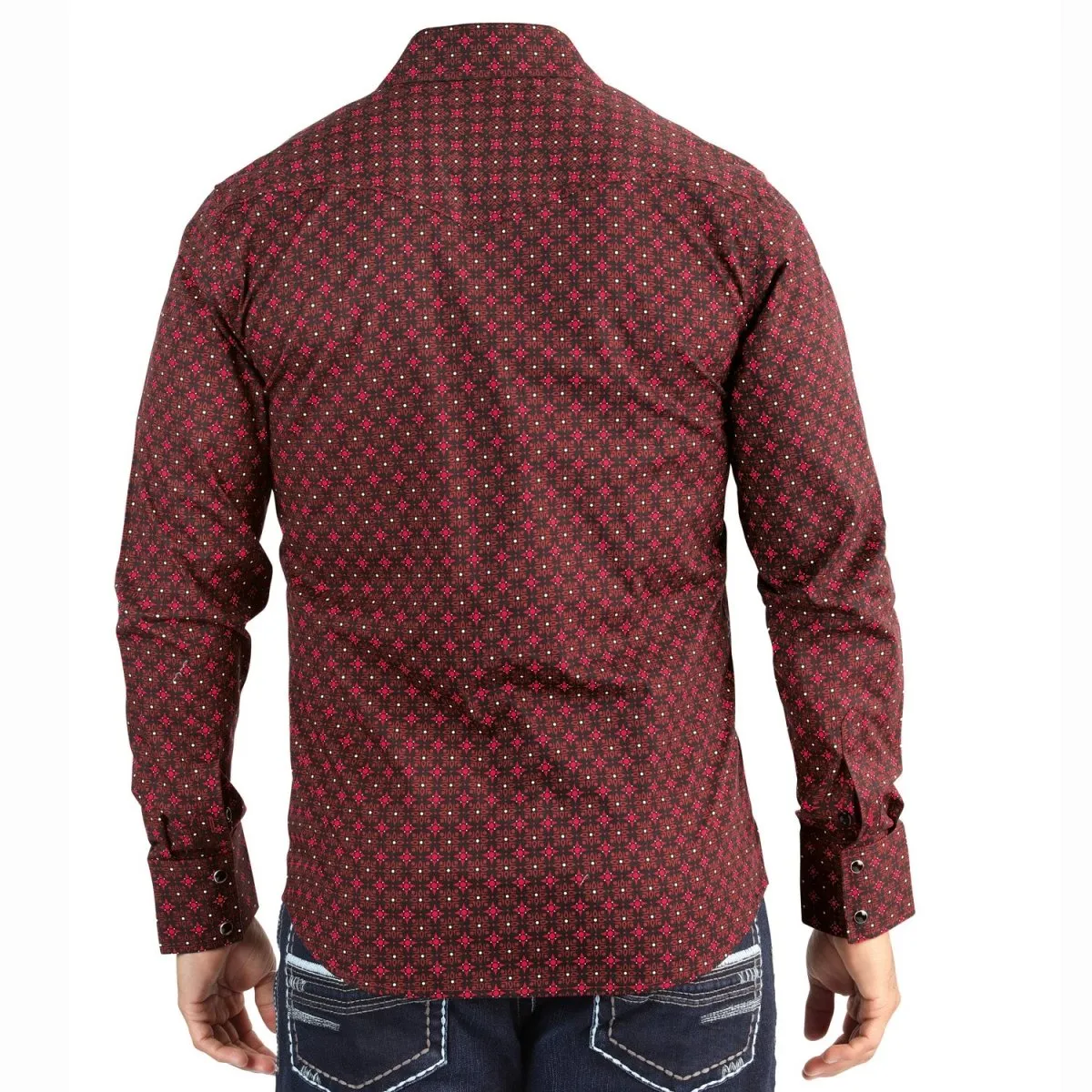 CAMISA DE VAQUERA  ESTAMPADA LAMASINI LAM0114