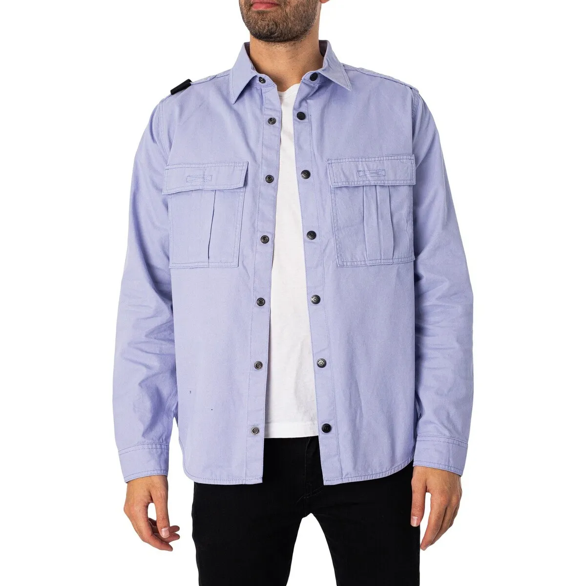 Camisa Desfile Con Bolsillo De Parche