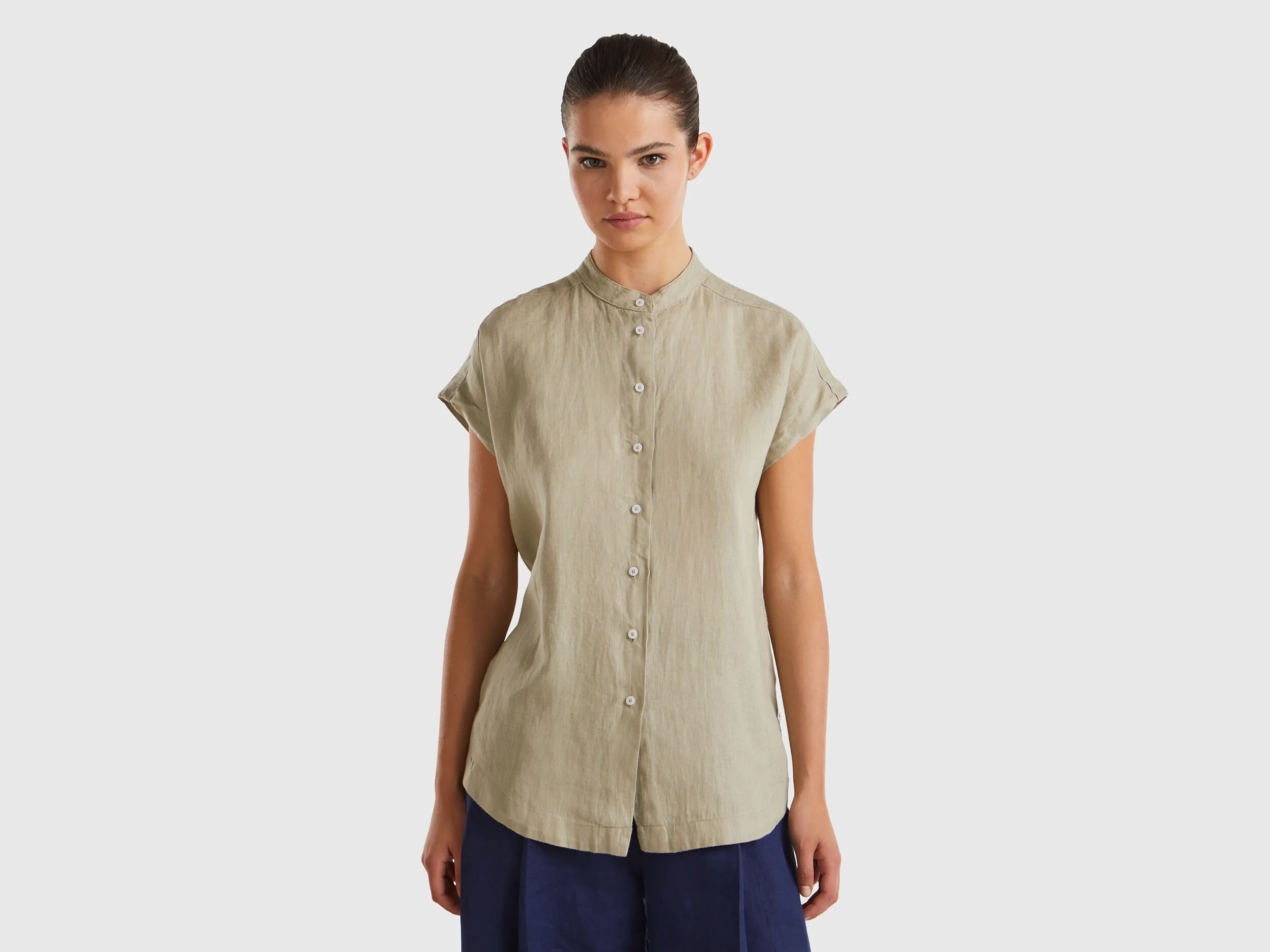 Camisa mao de lino puro