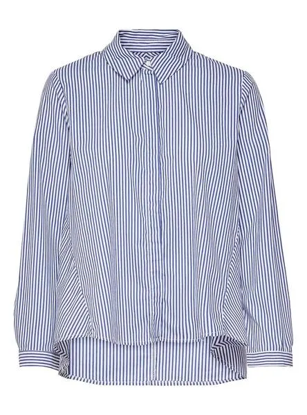 camisa only sacra azul para mujer