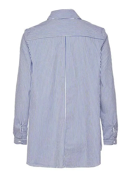 camisa only sacra azul para mujer