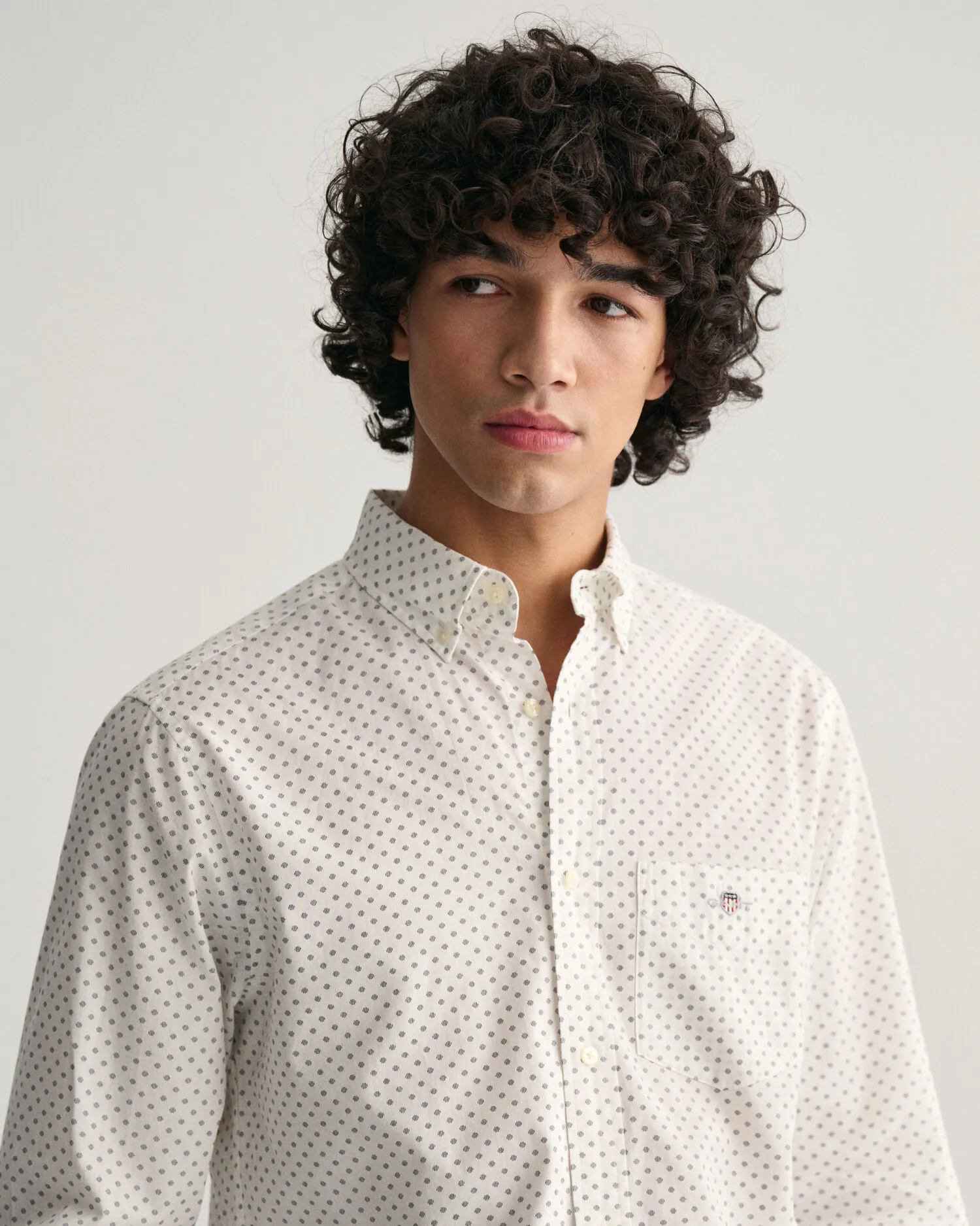 Camisa Regular Fit con microestampado