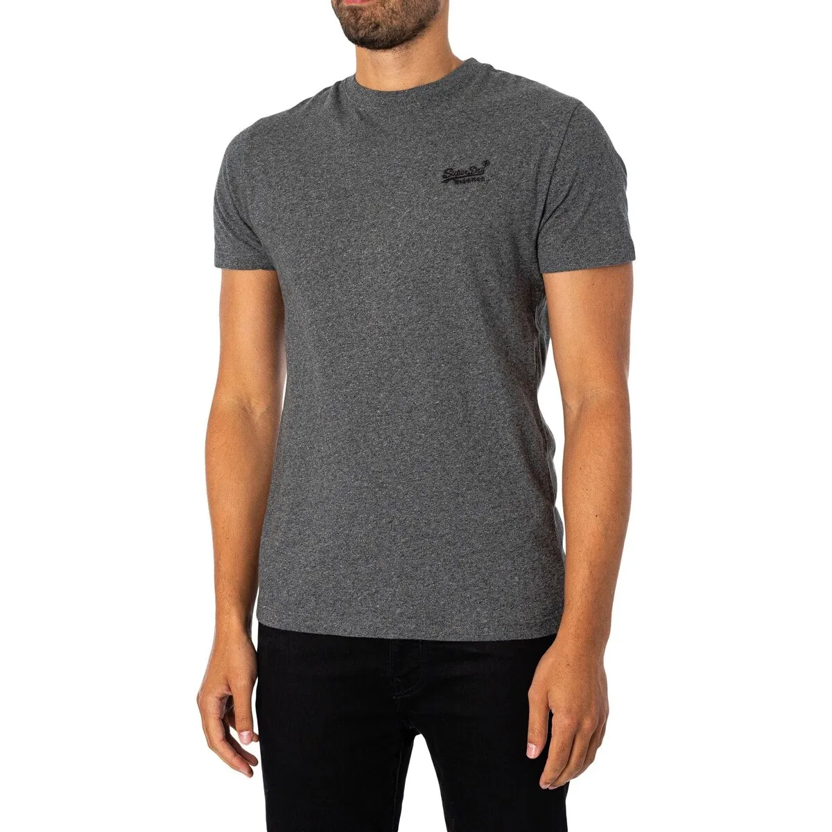 Camiseta Bordada Con Logo Vintage