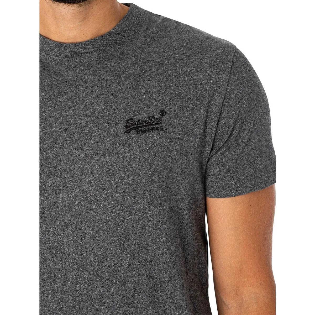 Camiseta Bordada Con Logo Vintage