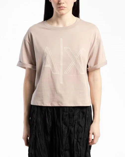 Camiseta corta Armani Exchange 3DYT06 gris pardo