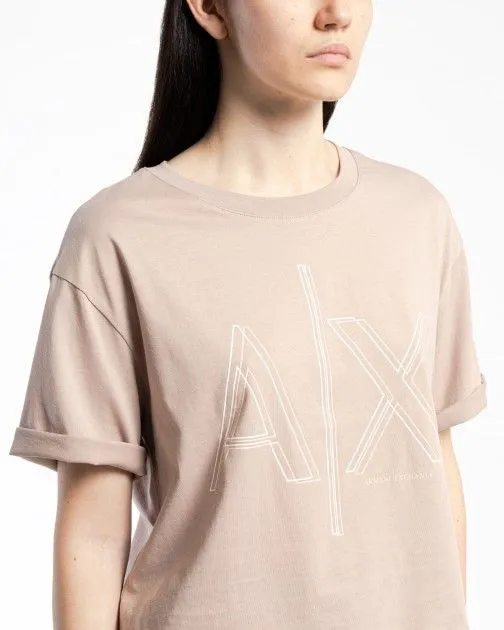 Camiseta corta Armani Exchange 3DYT06 gris pardo