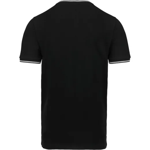 Camiseta de punto piqué con cuello de pico de hombre