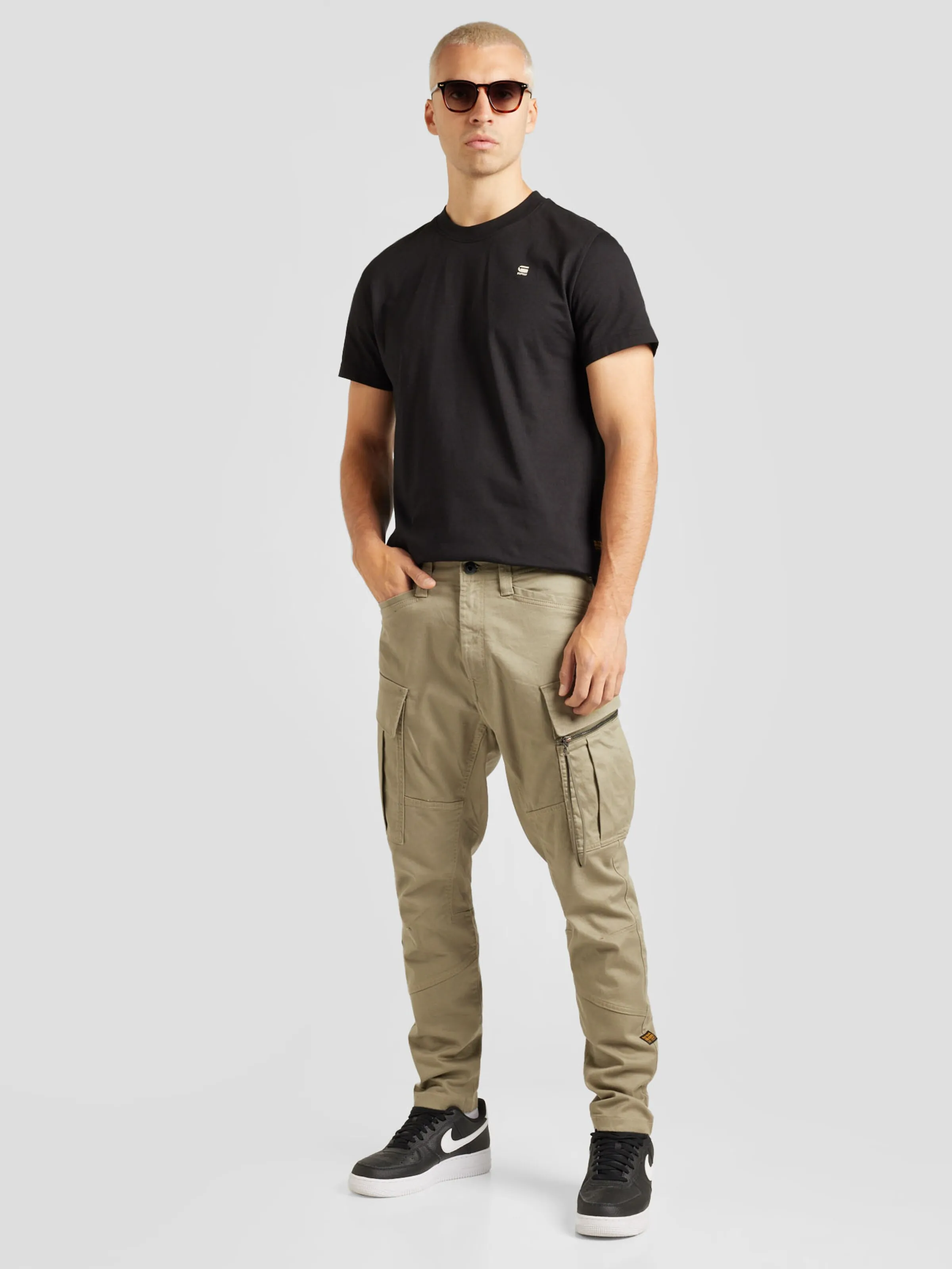 CAMISETA GSTAR RAW EN NEGRO