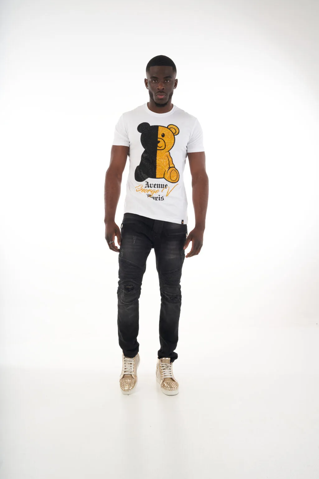 CAMISETA GEORGE V  GV2519 WHITE/GOLD