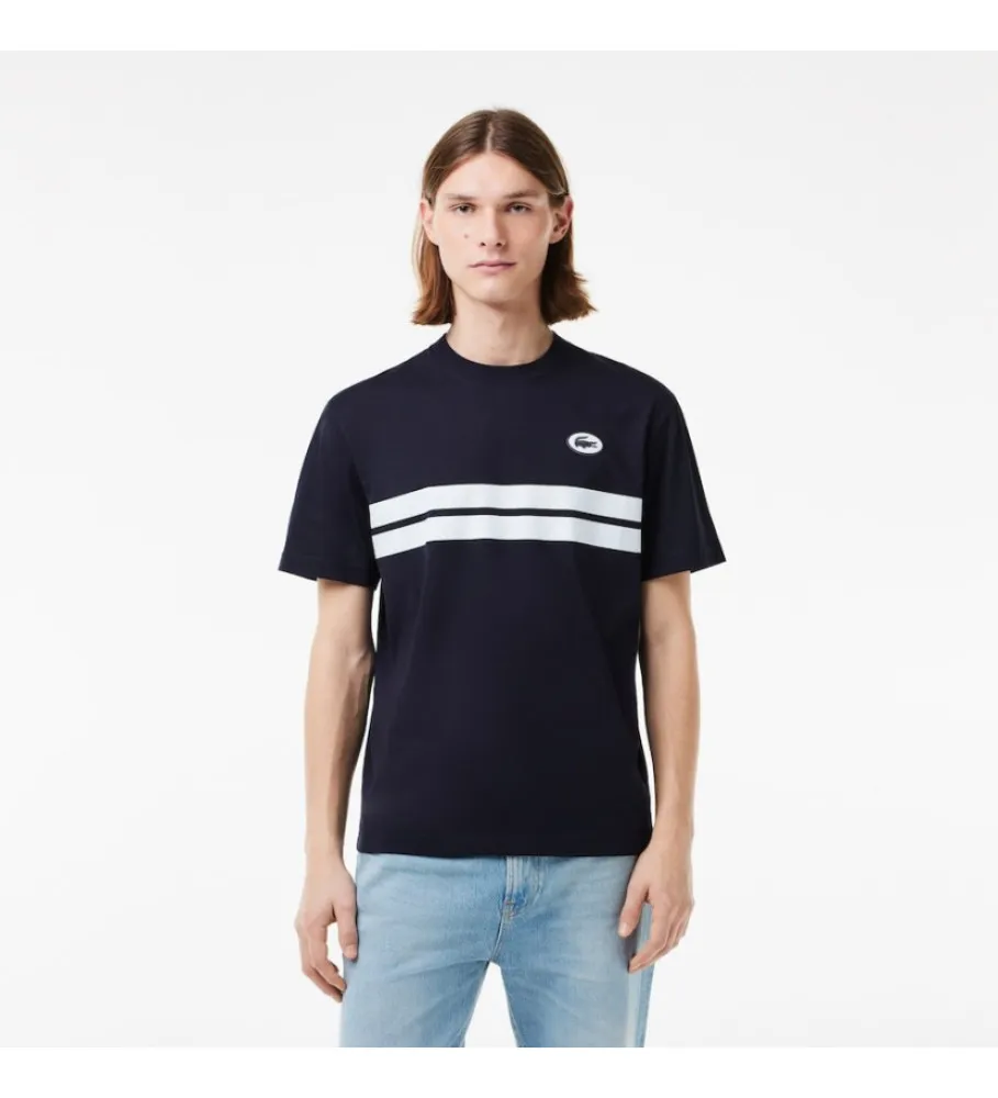 CAMISETA HERITAGE DE ALGODÓN CON ESTAMPADO marino