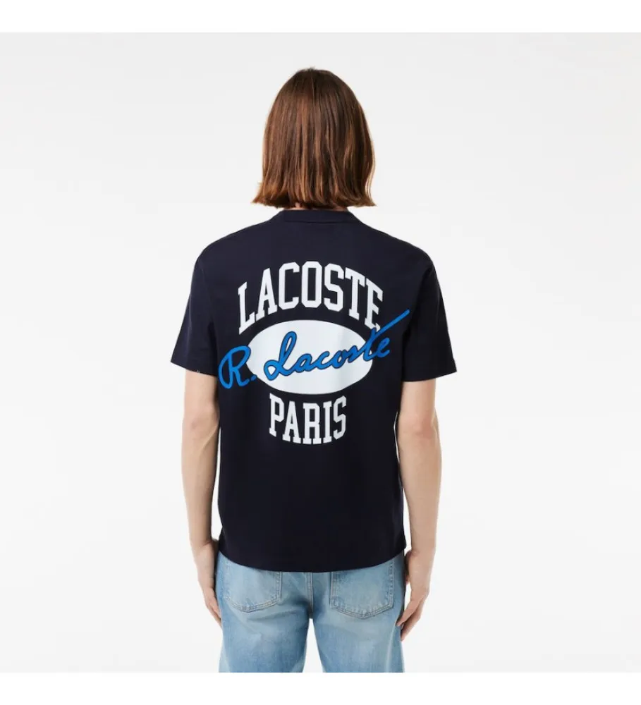 CAMISETA HERITAGE DE ALGODÓN CON ESTAMPADO marino