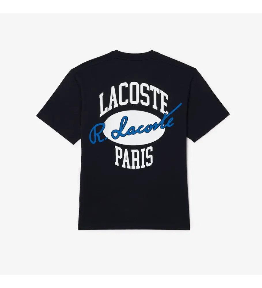 CAMISETA HERITAGE DE ALGODÓN CON ESTAMPADO marino