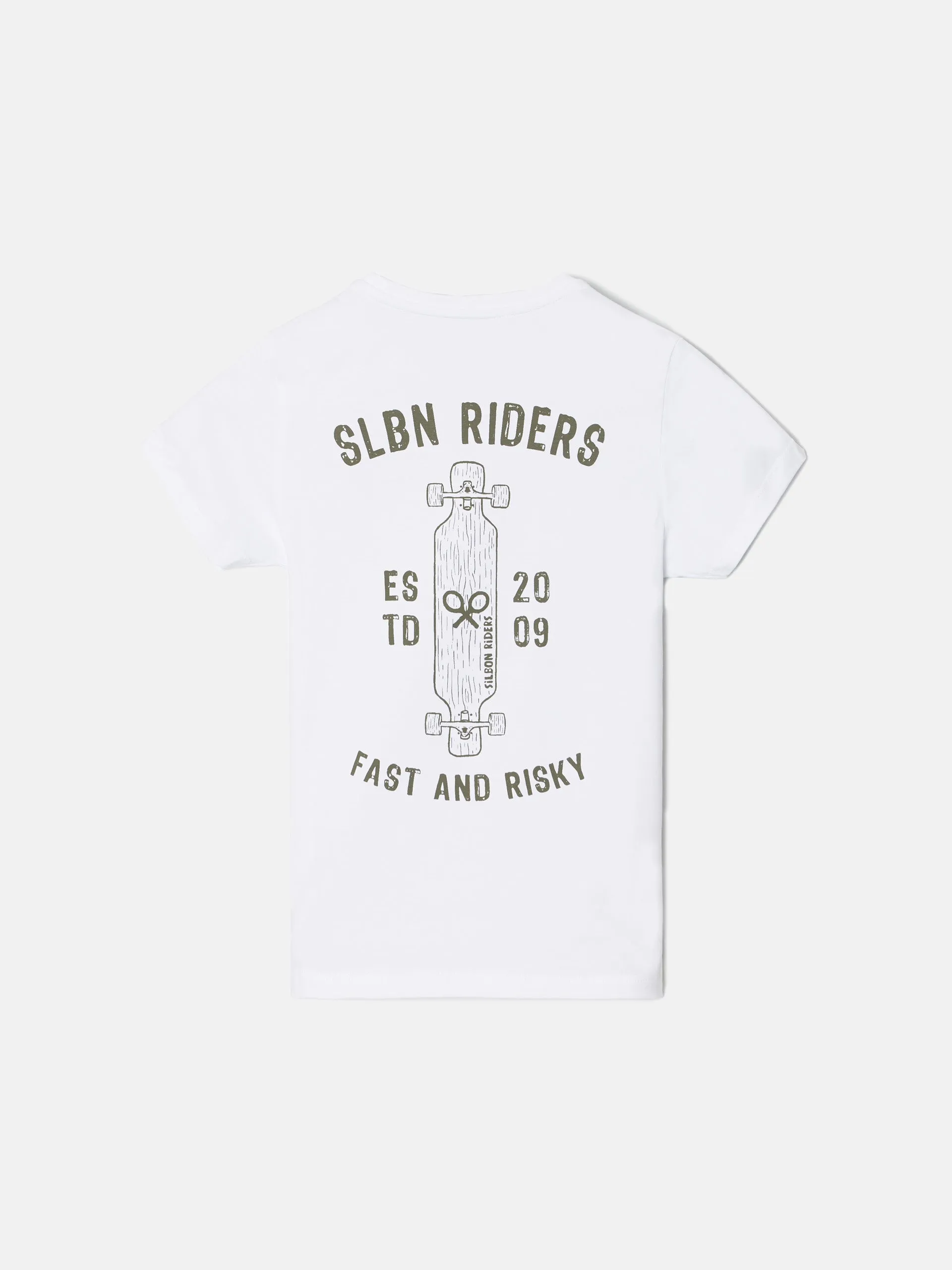 Camiseta kids silbon riders blanca