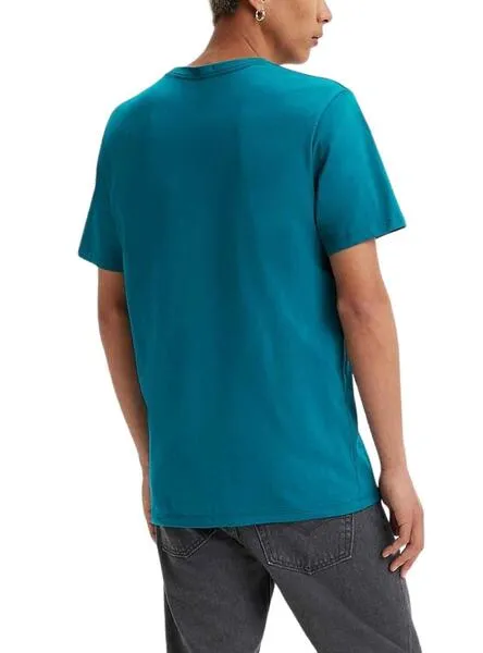 Camiseta Levis Original Azul para Hombre