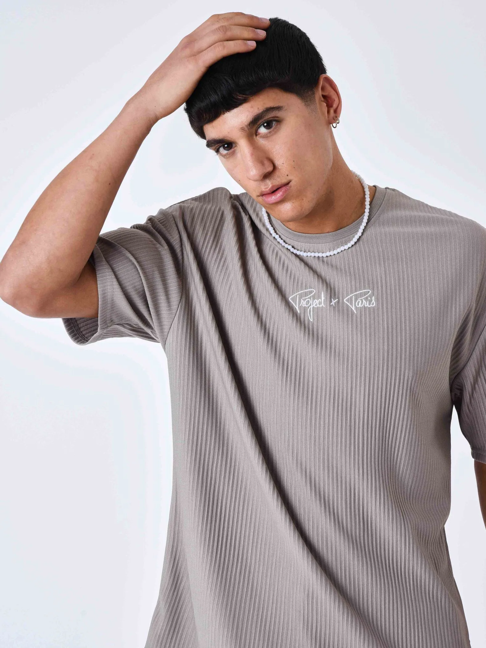 Camiseta lisa con textura