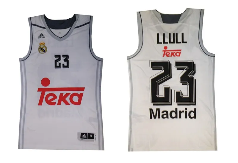 CAMISETA LLULL #23# REAL MADRID BASKET 20152016 (BLANCO/GRIS)