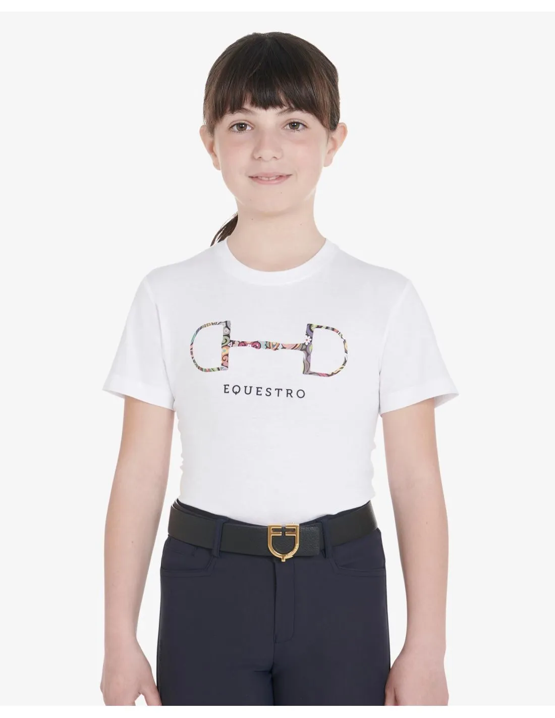 CAMISETA NIÑO SLIM FIT CON FILETE EQUESTRO
