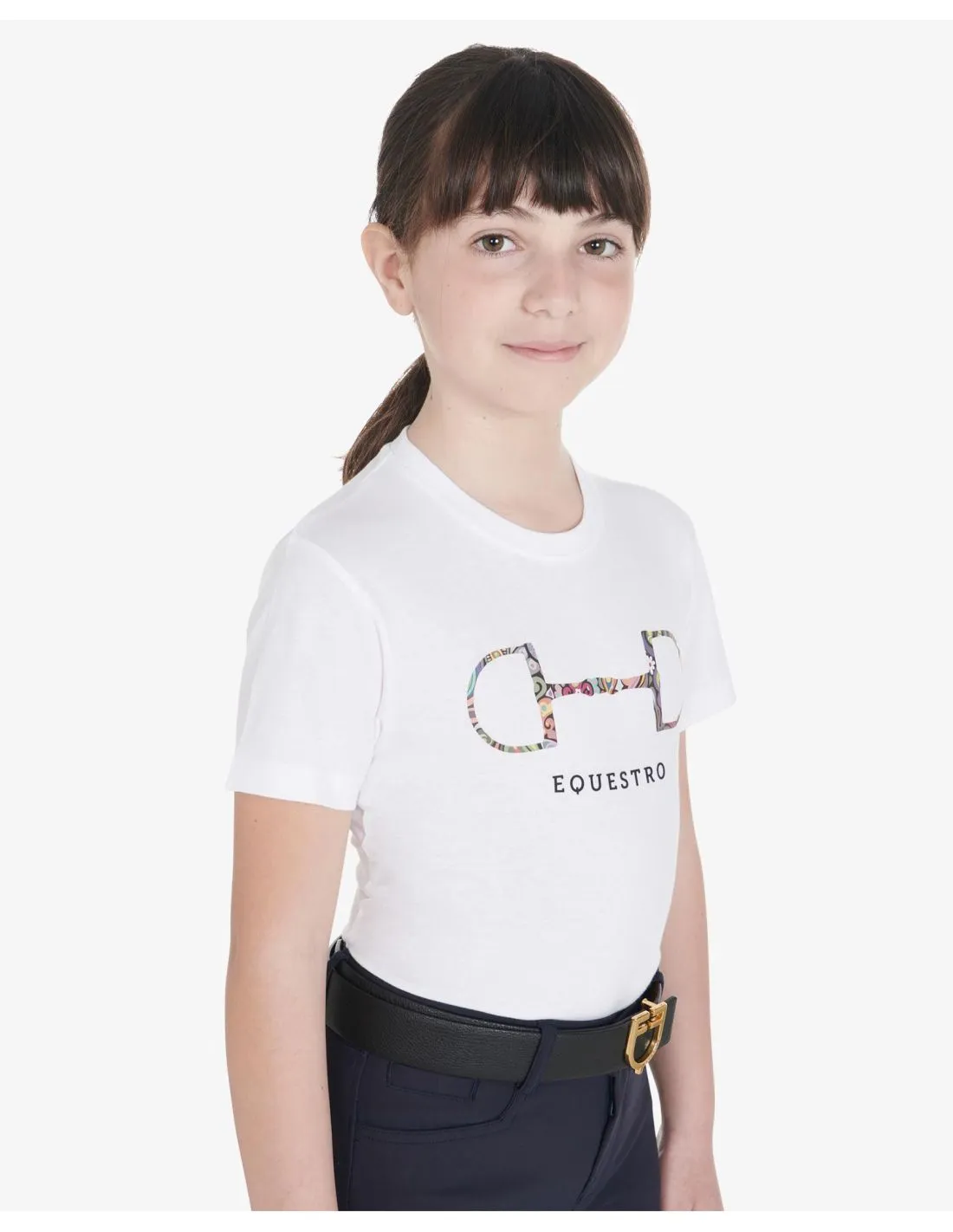 CAMISETA NIÑO SLIM FIT CON FILETE EQUESTRO