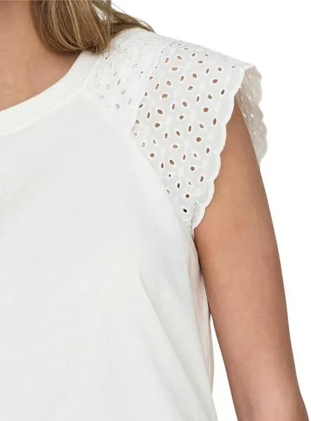 Camiseta Only Xiana Blanco Para Mujer