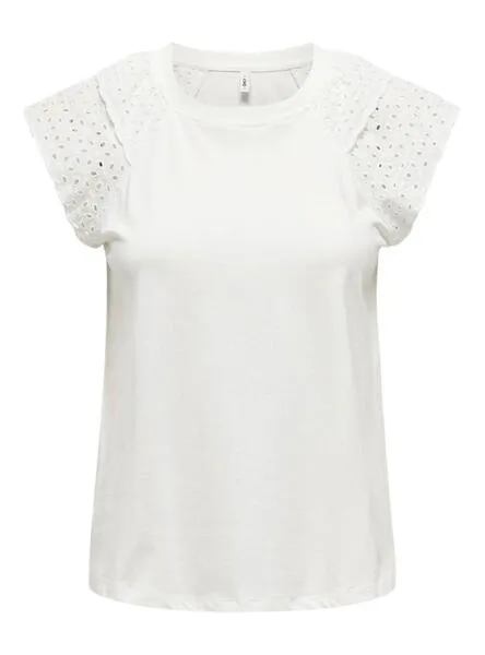 Camiseta Only Xiana Blanco Para Mujer