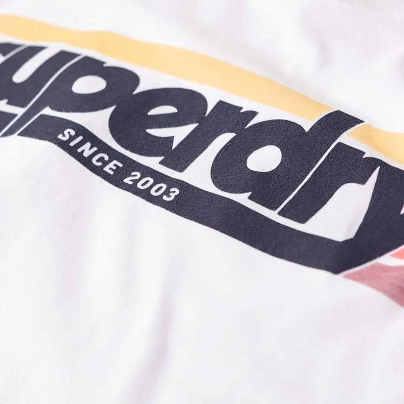Camiseta Para Hombre Terrain Striped Logo Superdry