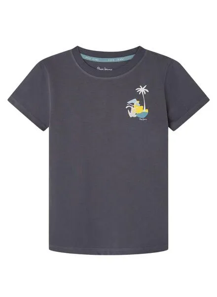 Camiseta Pepe Jean Rence Gris Para Niño