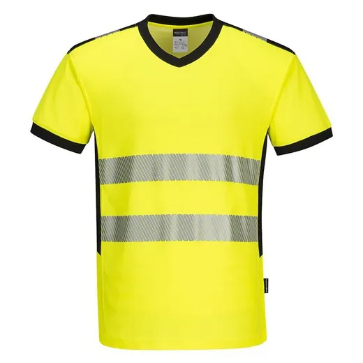 Camiseta PW3 de alta visibilidad con cuello en V