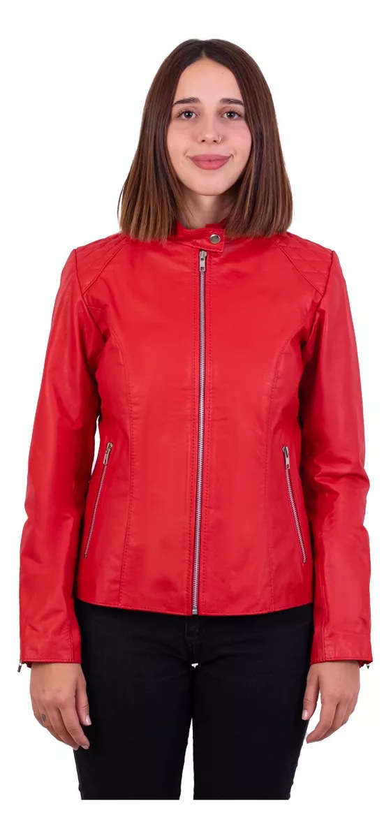 CAMPERA DE CUERO VACUNO 100% LEGITIMO DE MUJER  ART: 126