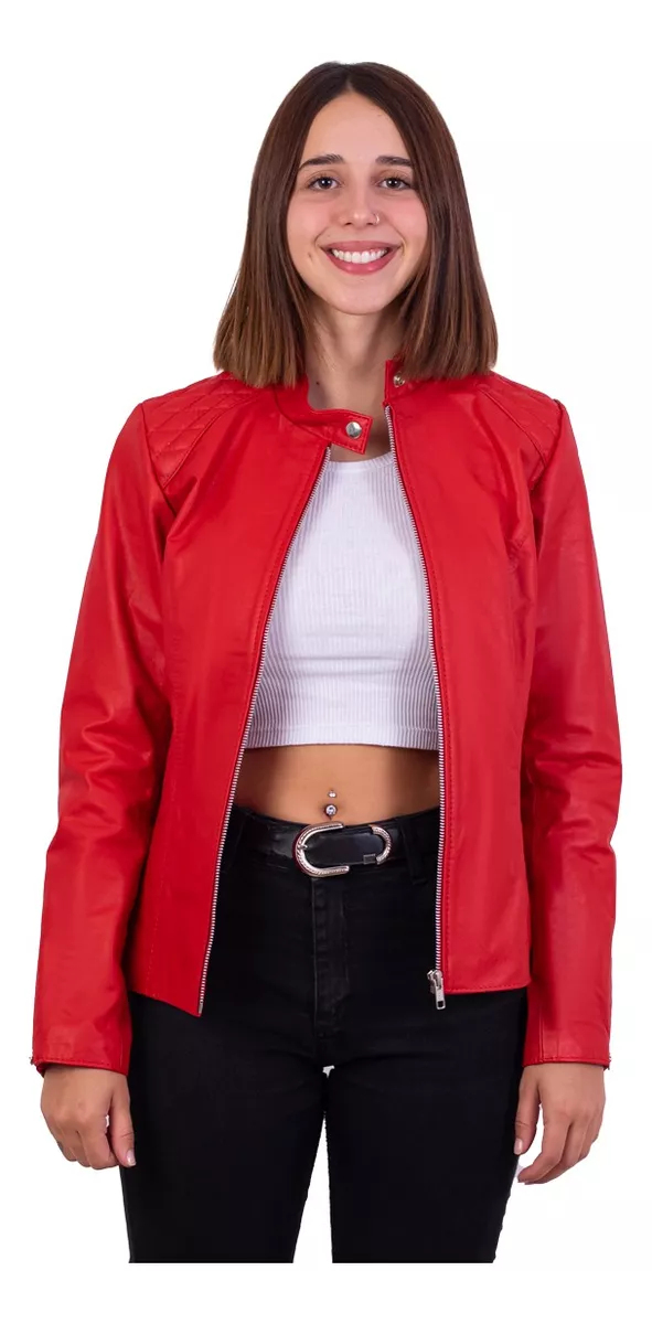 CAMPERA DE CUERO VACUNO 100% LEGITIMO DE MUJER  ART: 126