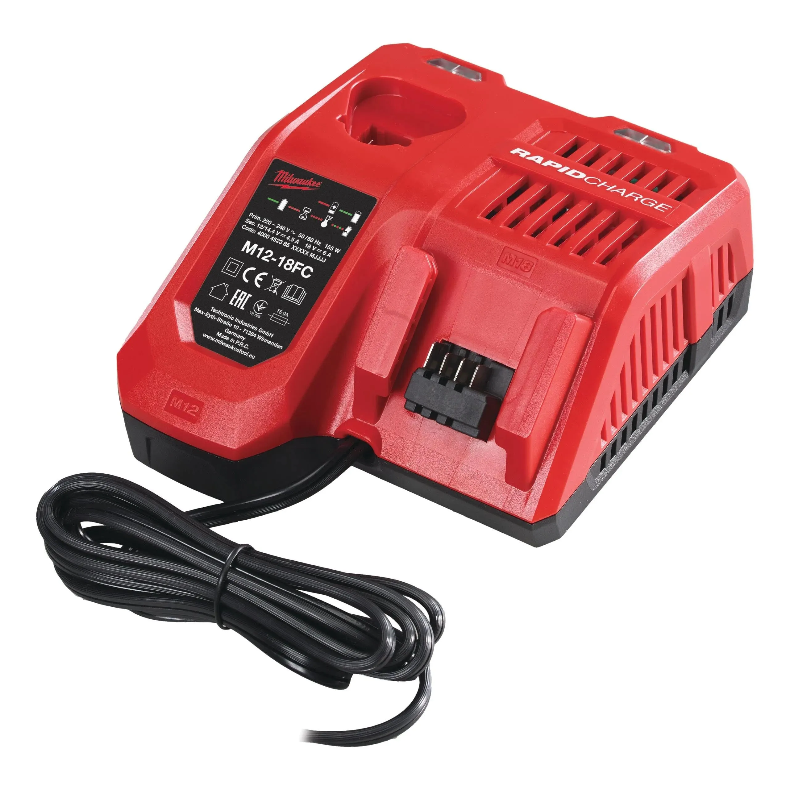 CARGADOR RáPIDO MULTIVOLTAJE M1218FC MILWAUKEE
