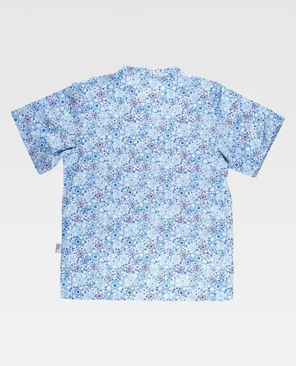 Casaca manga corta con bolso de pecho Unisex Estampado atomos
