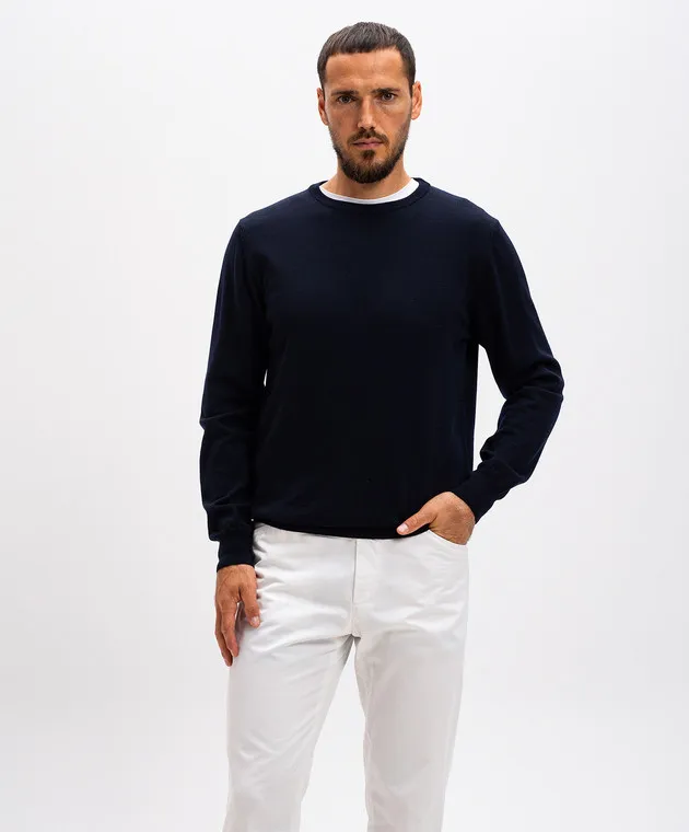 Cashmere&Whiskey Blue woolen jumper