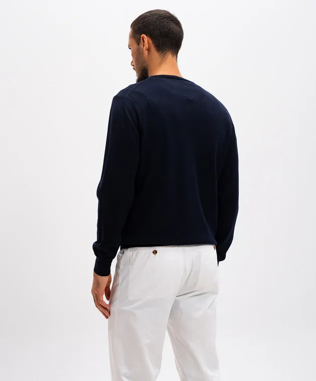 Cashmere&Whiskey Blue woolen jumper