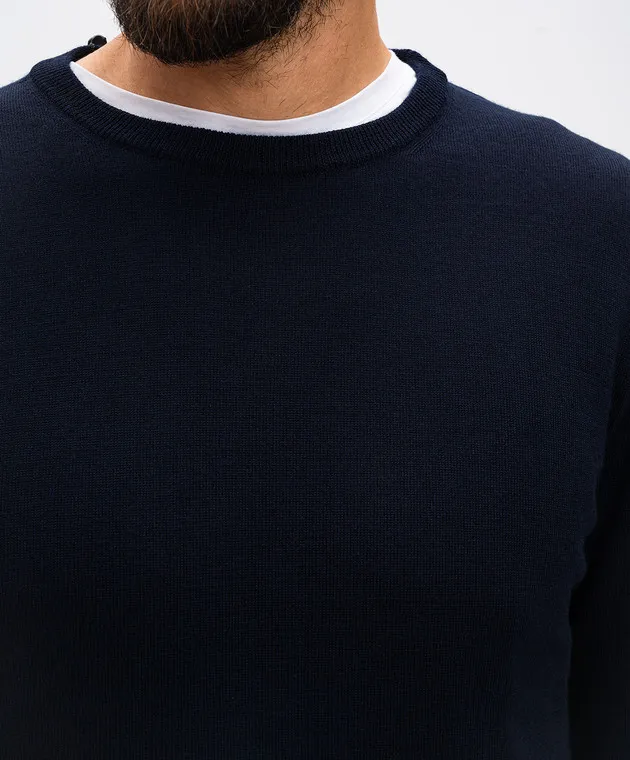 Cashmere&Whiskey Blue woolen jumper