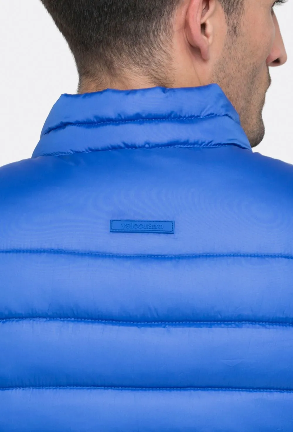 Chaleco acolchado clásico de hombre color azul